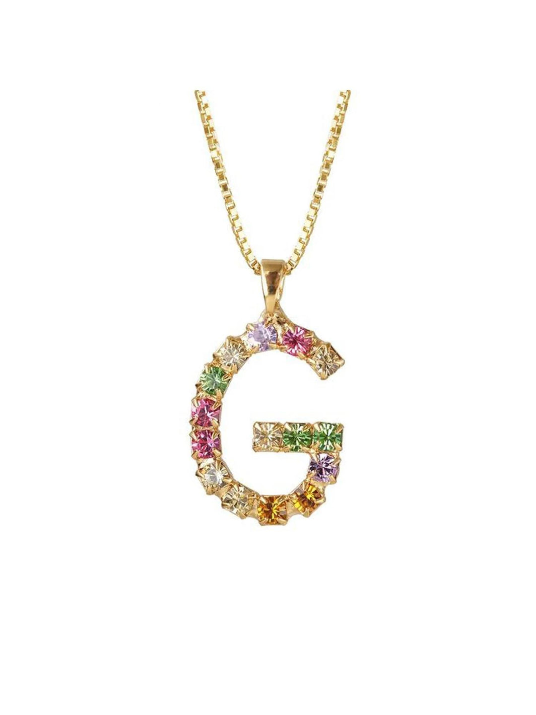 Letter Necklace Gold 50 Cm