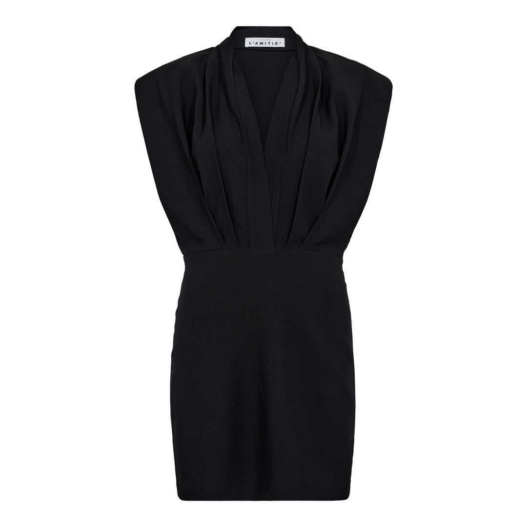 L'egance Crop Drape Dress