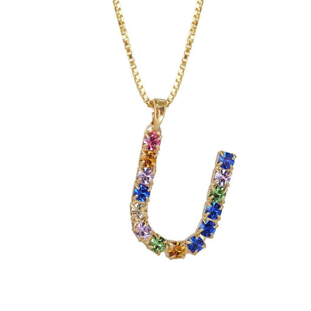 Letter Necklace Gold 50 Cm