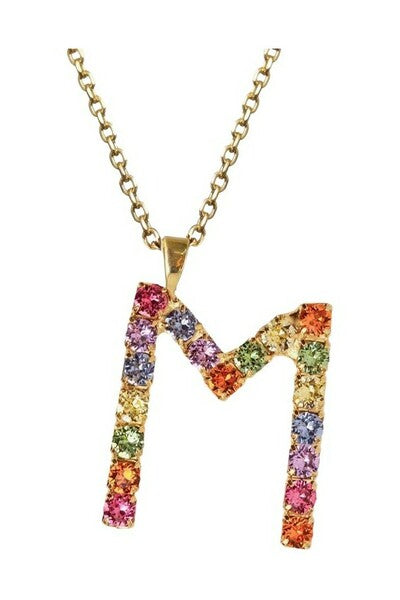 Letter Necklace Gold 50 Cm