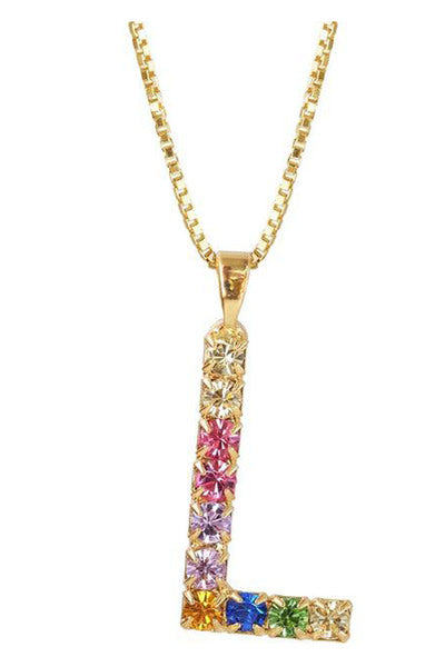 Letter Necklace Gold 50 Cm