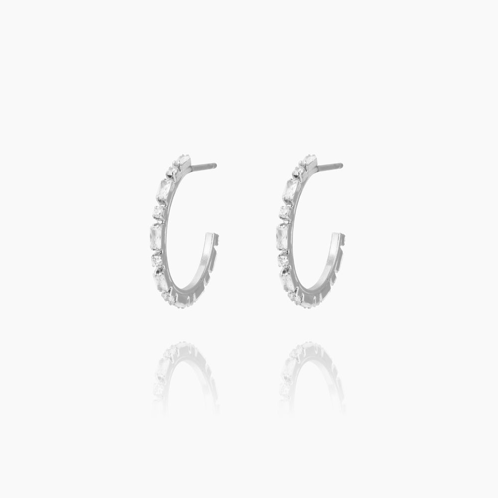 Evelyne Loops Rhodium