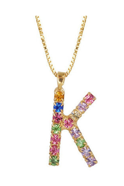 Letter Necklace Gold 50 Cm