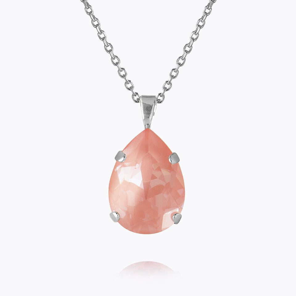 MINI DROP NECKLACE RHODIUM