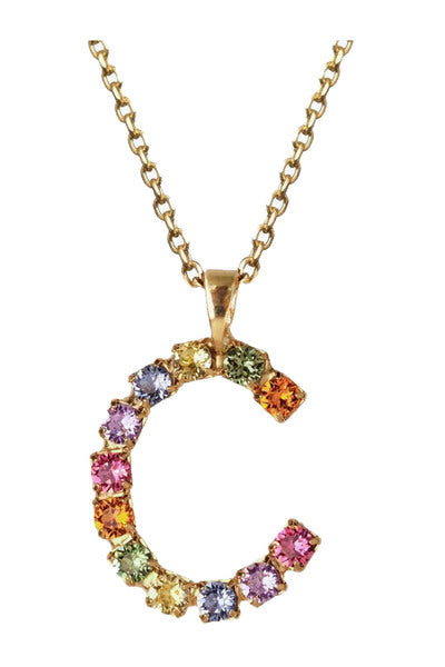 Letter Necklace Gold 50 Cm