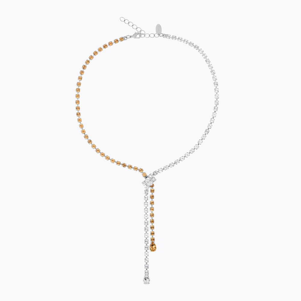 Yvette Necklace Rhodium