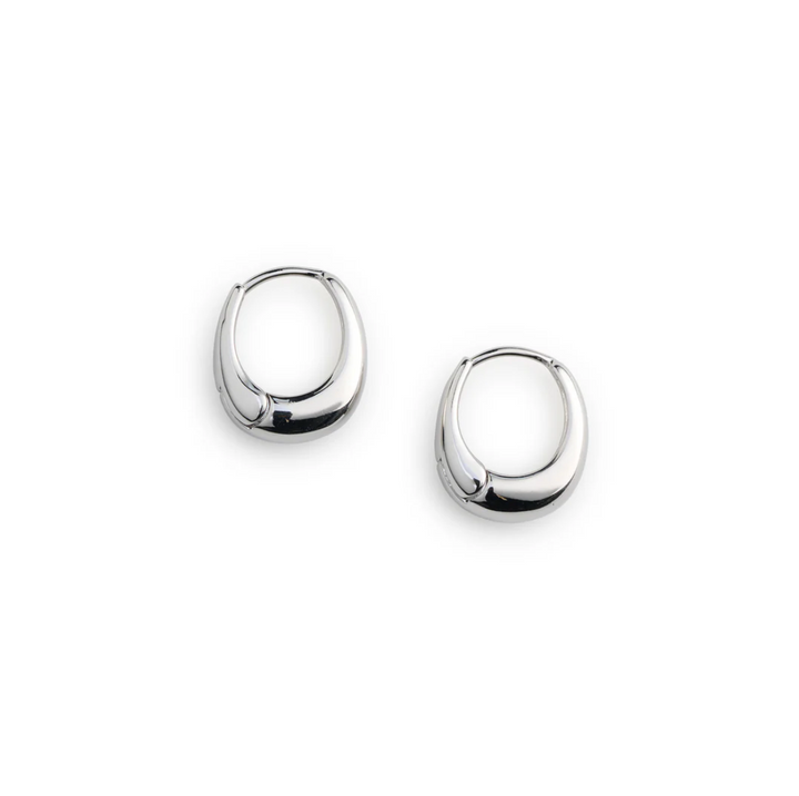 Hedvig Classic Wide Hoop Earrings Stainless Steel