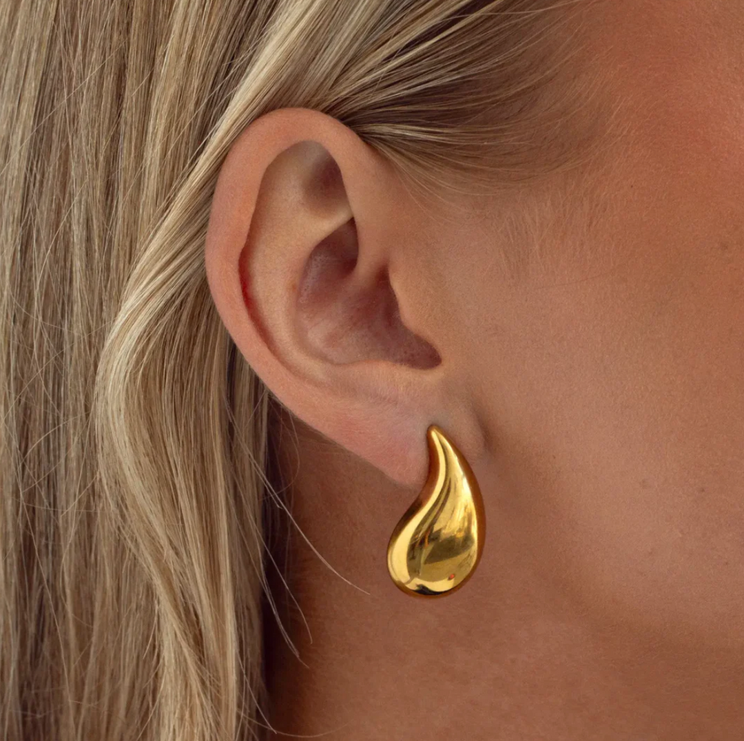 Delphine Large Drop Earring Stainless Steel