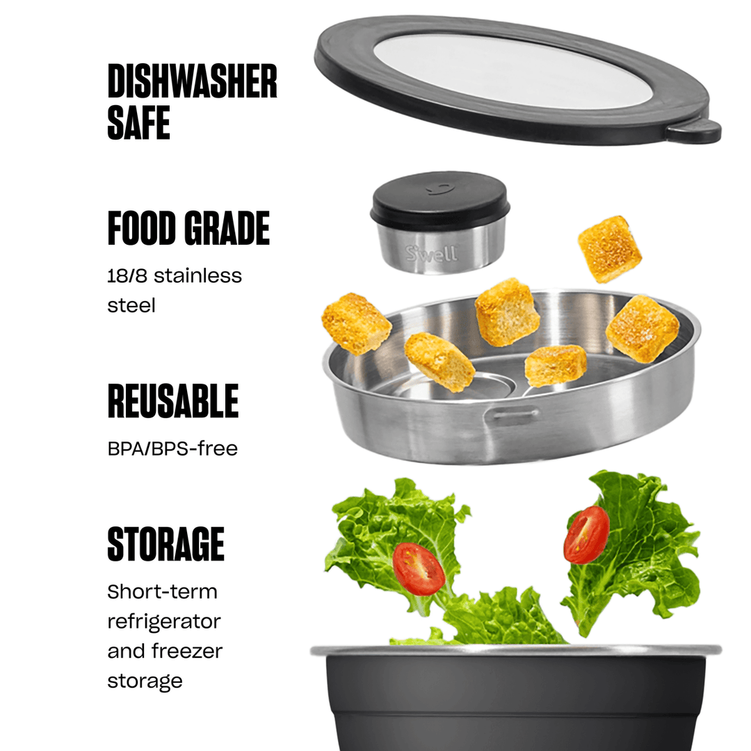 Moonstone Salad Bowl Kit 64oz