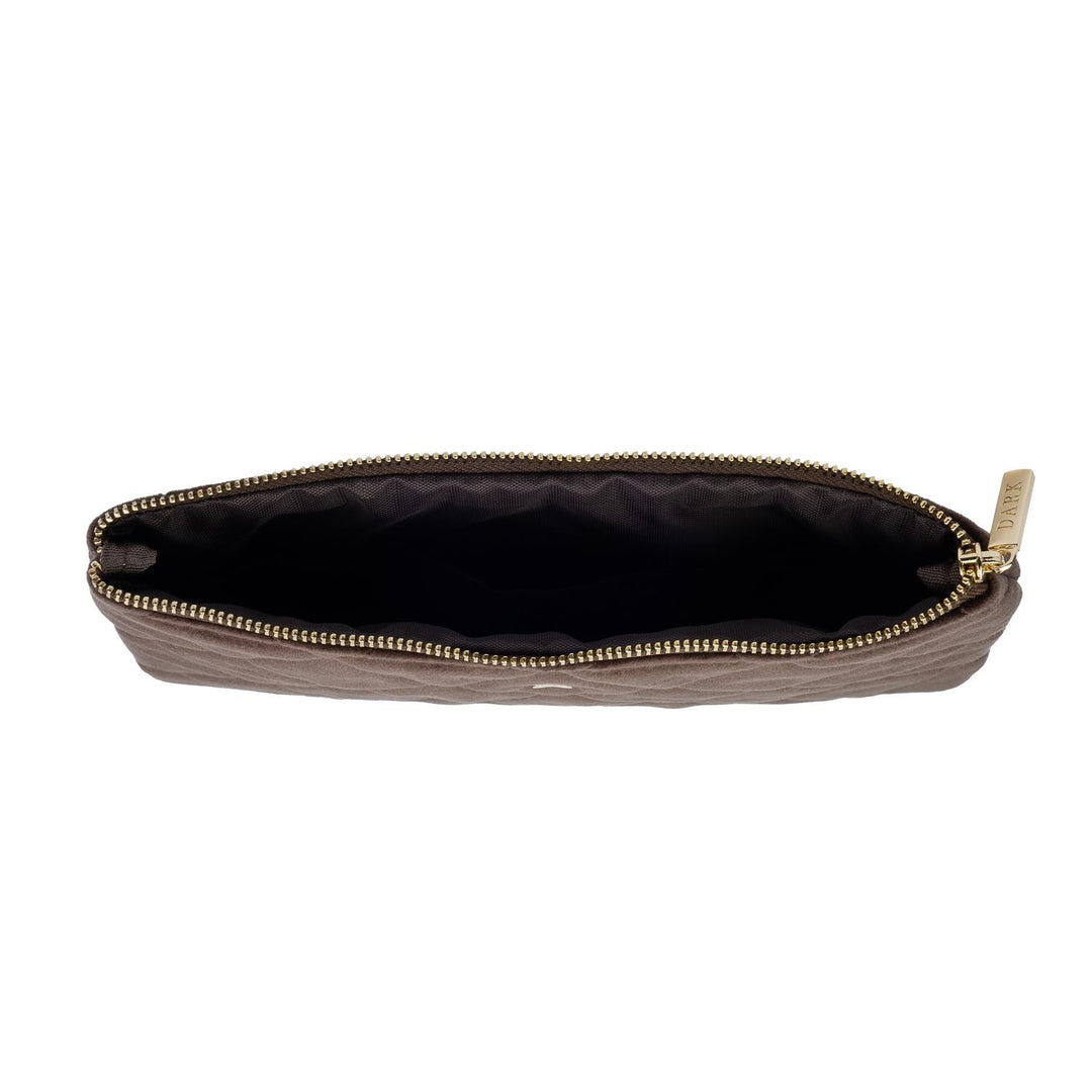 Velvet Quilted Small Pouch