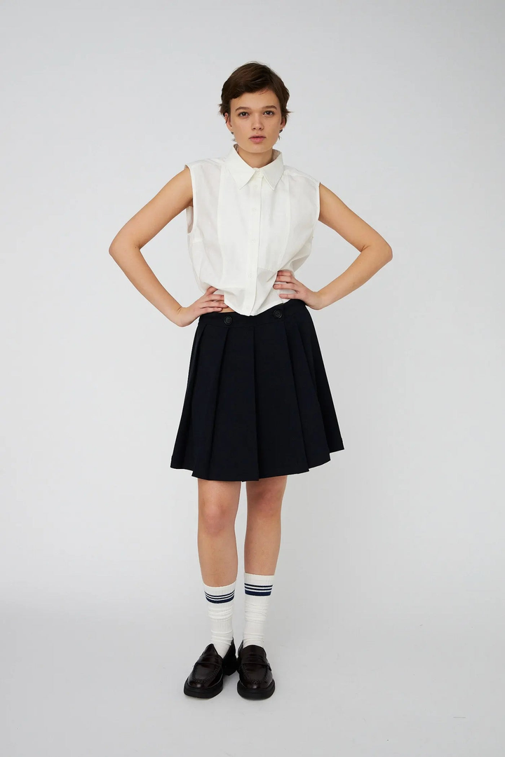 School Mini Plissé Skirt