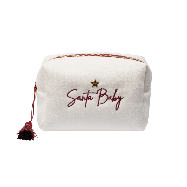 Velvet Square Make-Up Pouch Small