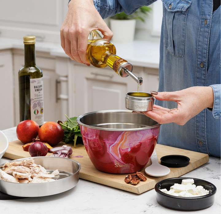 Rose Agate Salad Bowl Kit 64oz