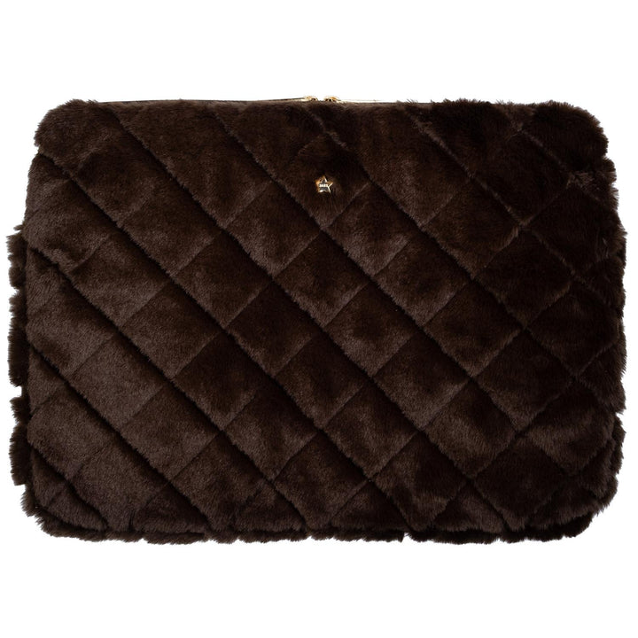 Faux Fur Quilted Mac Cover