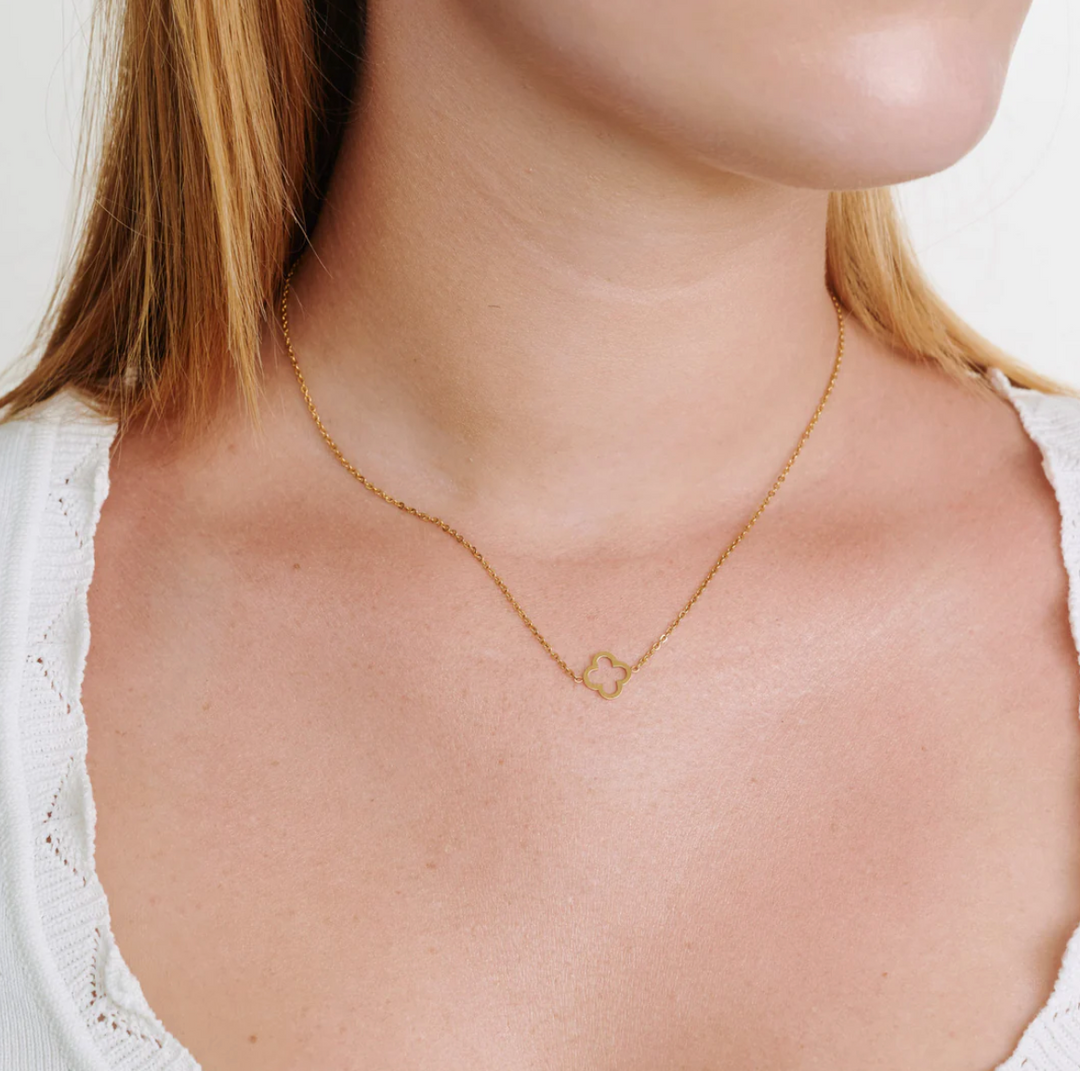 Tui - Clover Necklace Stainless Steel