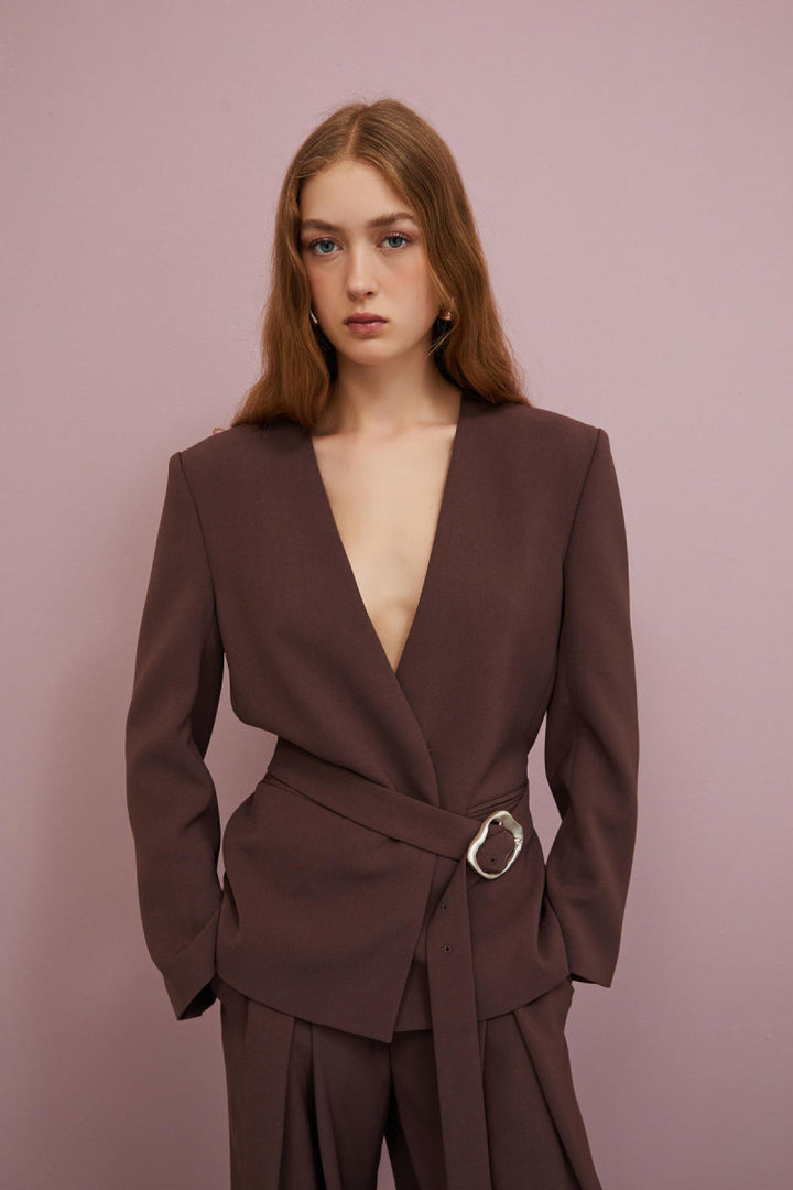 BLAZER WITH MARCO BELT