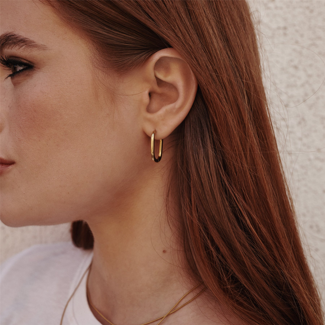 Pernille Hoop Earrings Stainless Steel