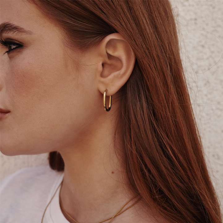 Pernille Hoop Earrings Stainless Steel