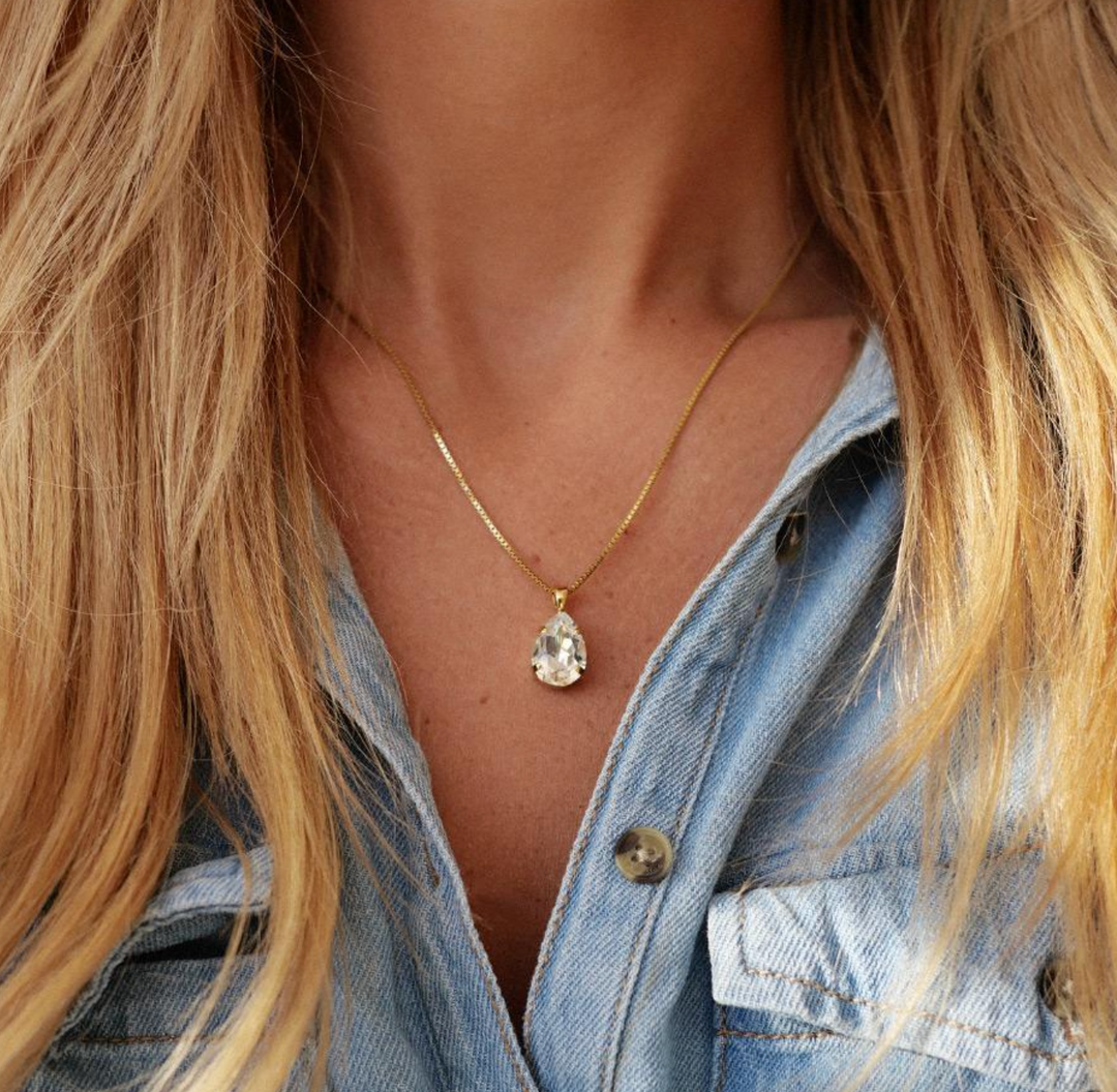 Mini Drop Necklace Gold