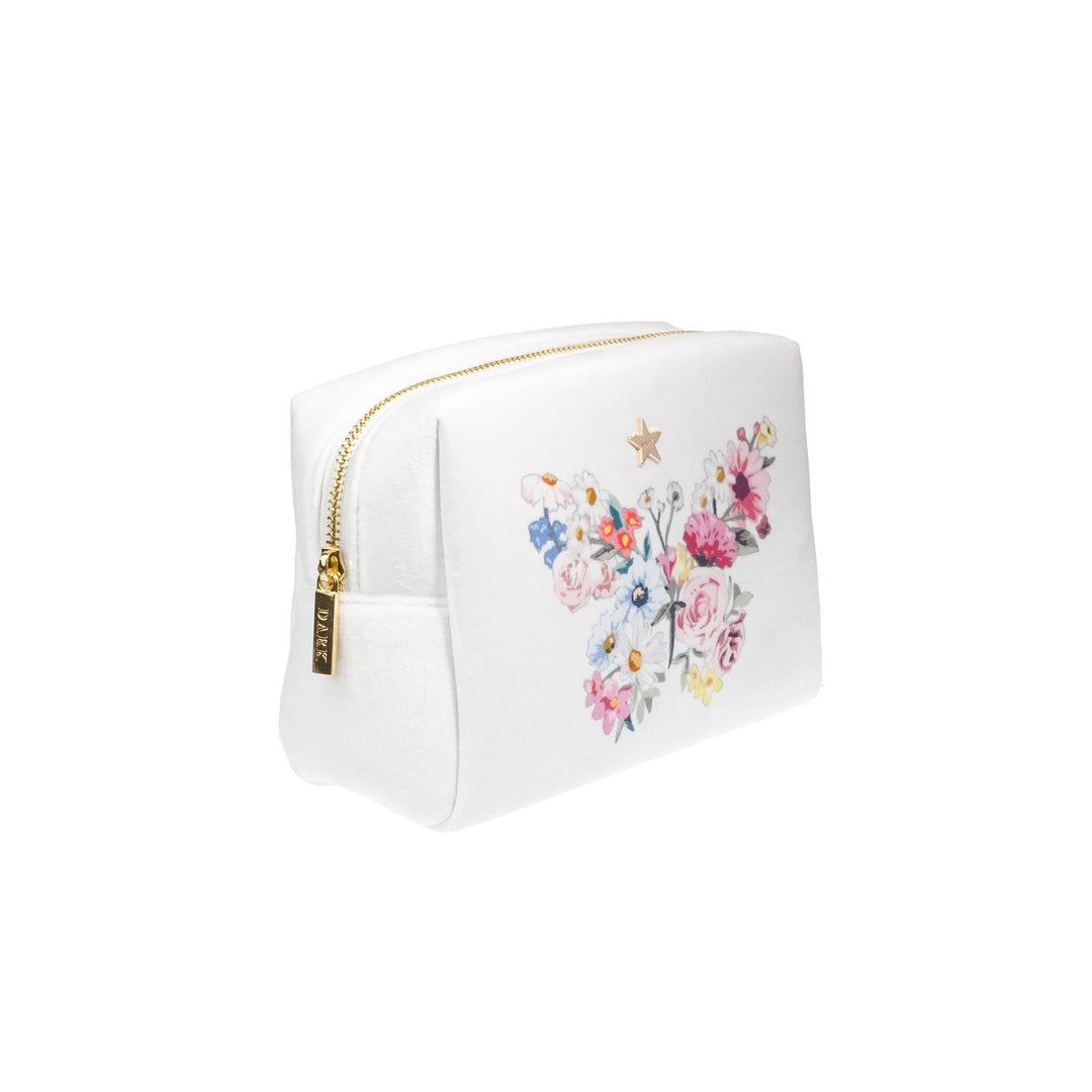 Velvet Square Make-Up Pouch Small