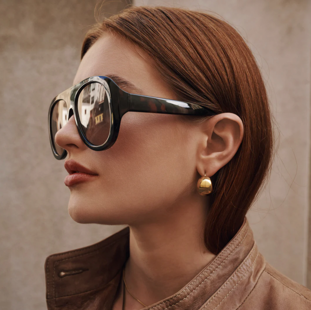 Selena Chunky Stud Earrings Stainless Steel