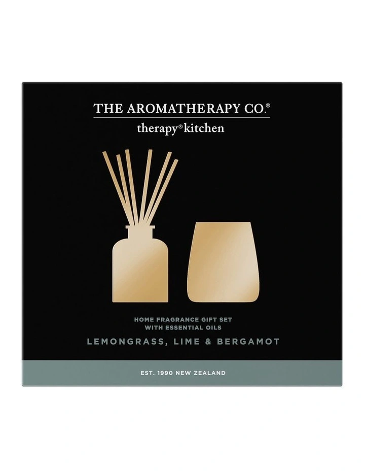 Therapy Kitchen Mini Candle & Diffuser Set Lemongrass & Bergamot