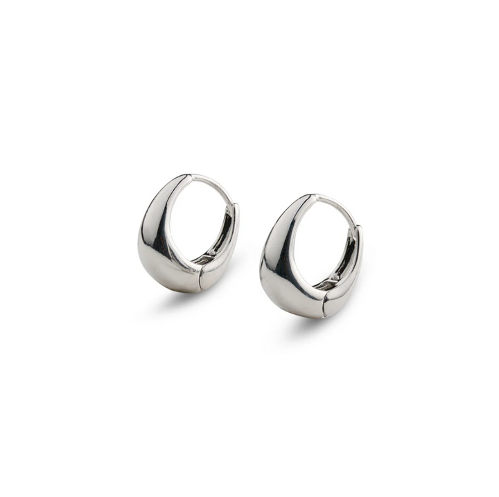 Hedvig Classic Wide Hoop Earrings Stainless Steel
