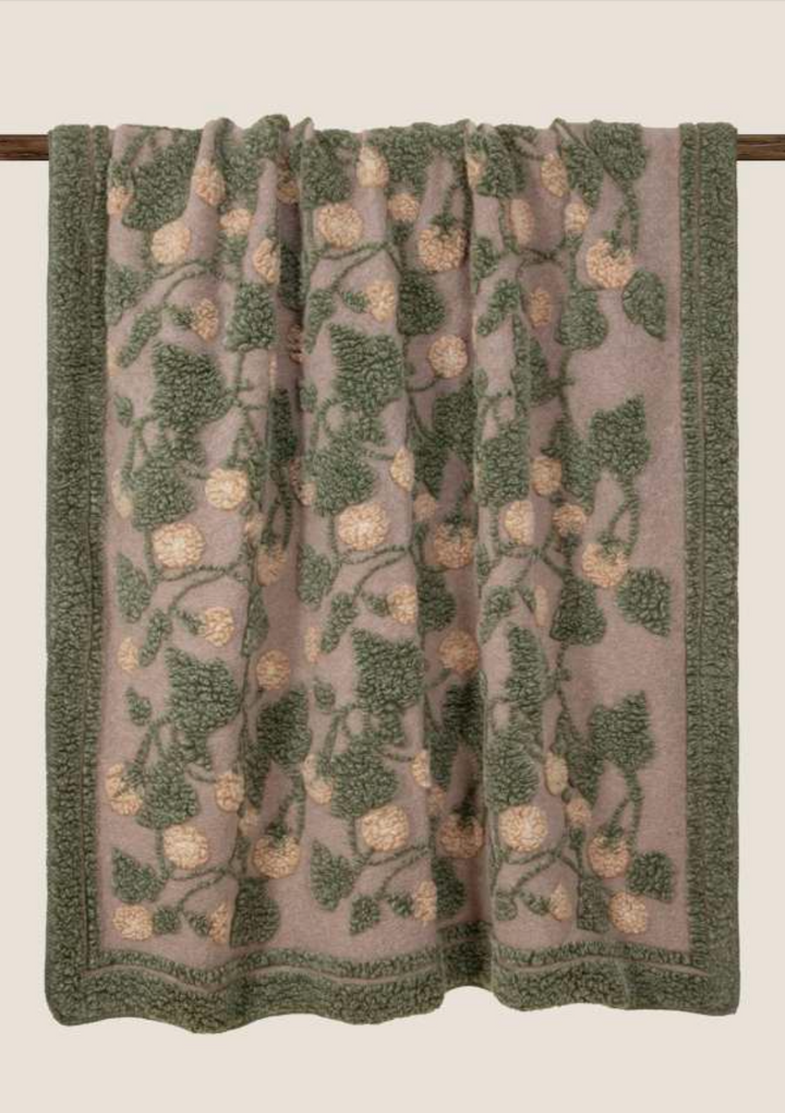 Harmony Green Boiled Wool 150x190