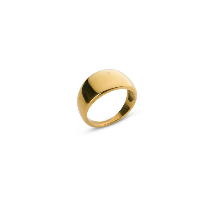 Venus - Dome Chunky Ring Stainless Steel - Gold