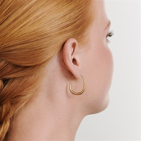 Vilhelmina Adjustable Hoop Earrings Stainless Steel