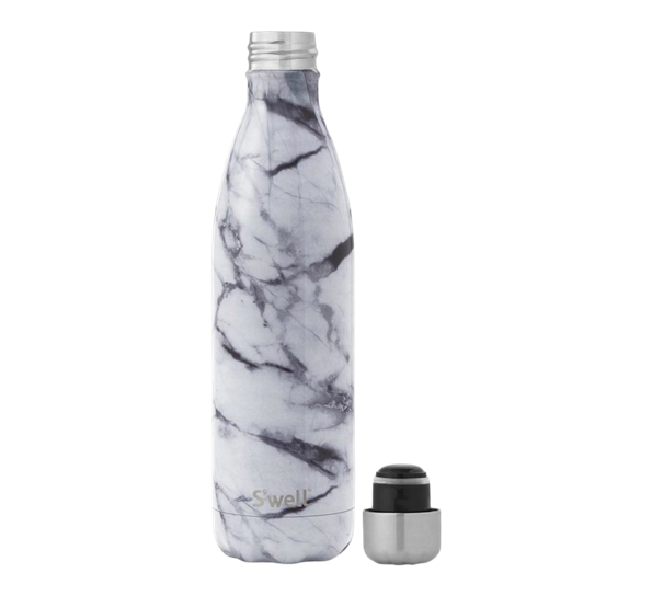 White Marble 17oz Bottle