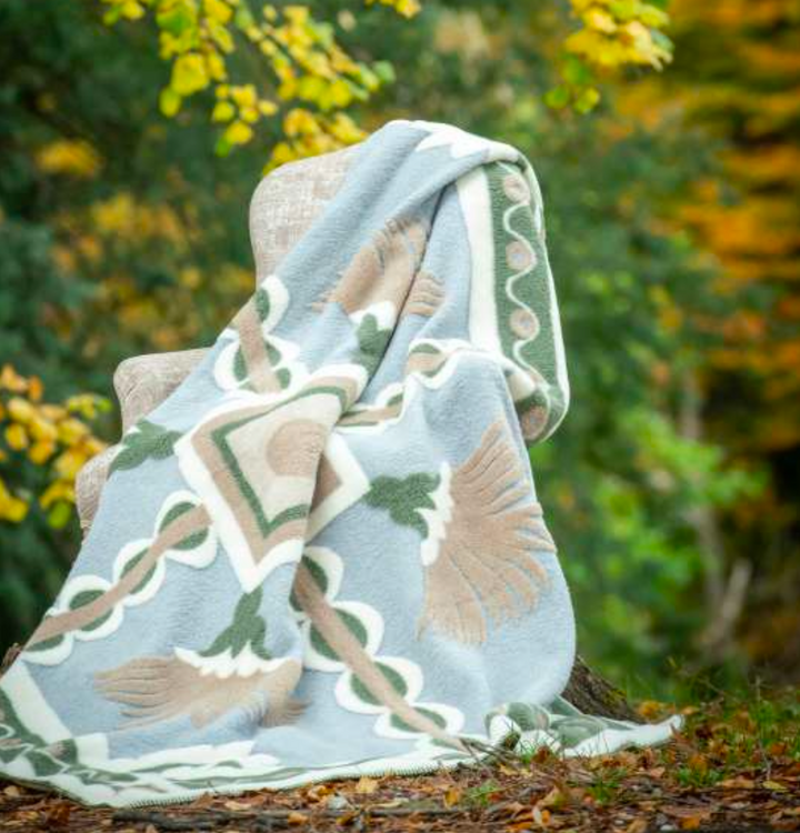 Triumph Green Boiled Wool 150x190