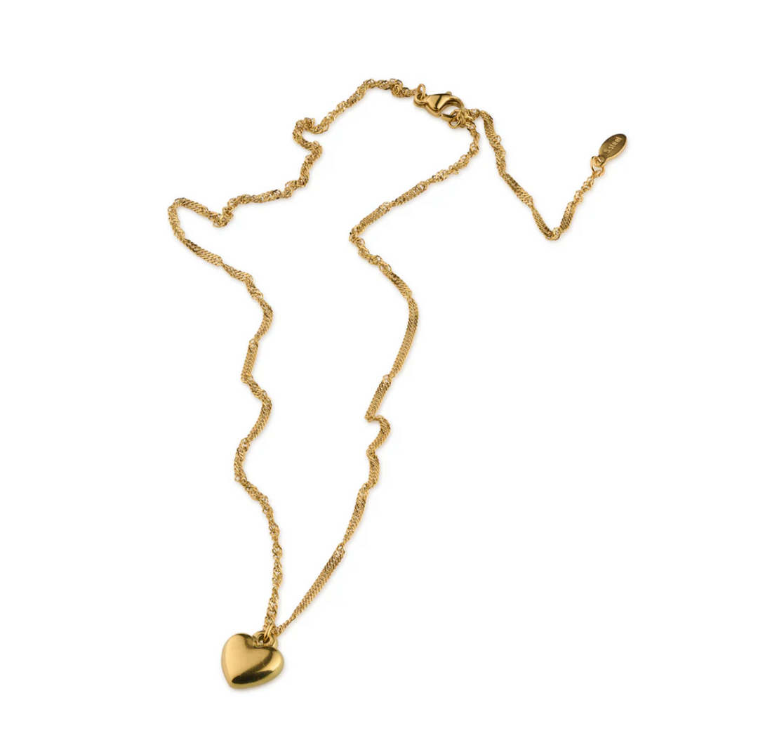 Julie Classic Heart Dangling Necklace Stainless