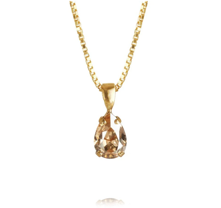 PETITE DROP NECKLACE GOLD