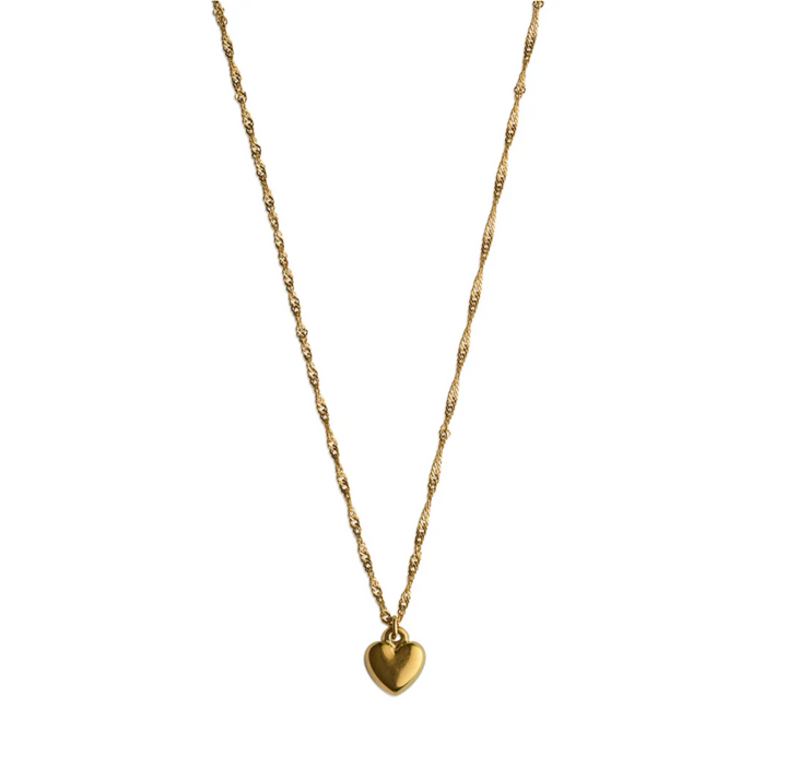 Julie Classic Heart Dangling Necklace Stainless