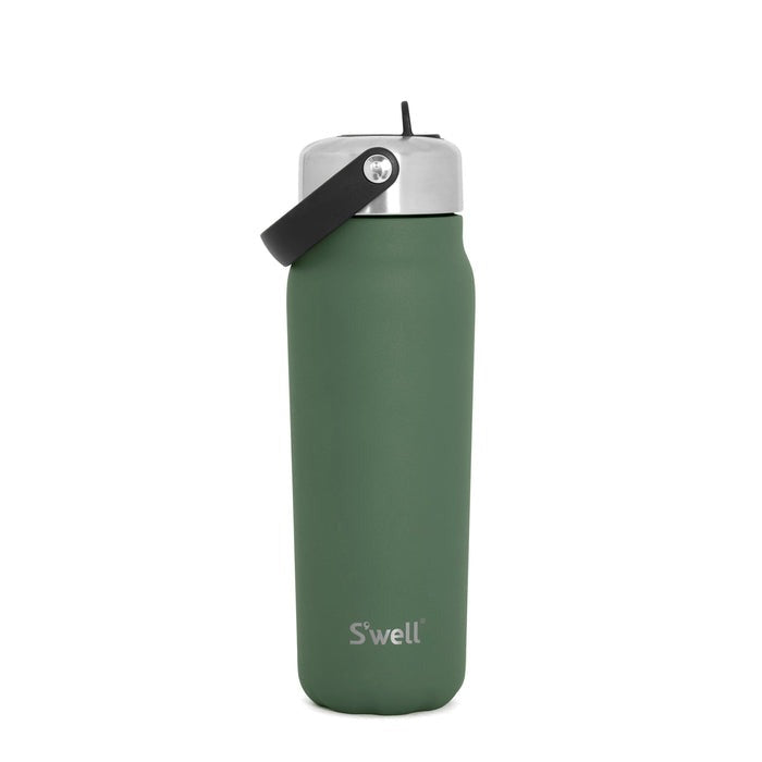 Green Jasper Explorer Flip Straw 24oz