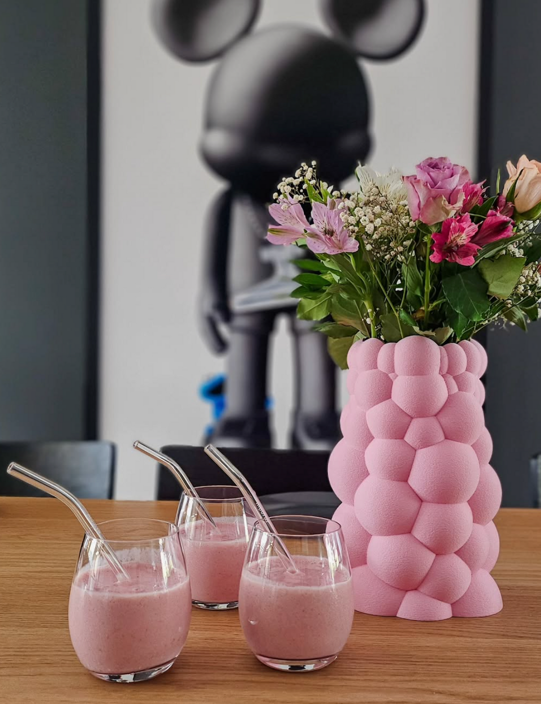 Bubble Vase Fuzzy Pastel L
