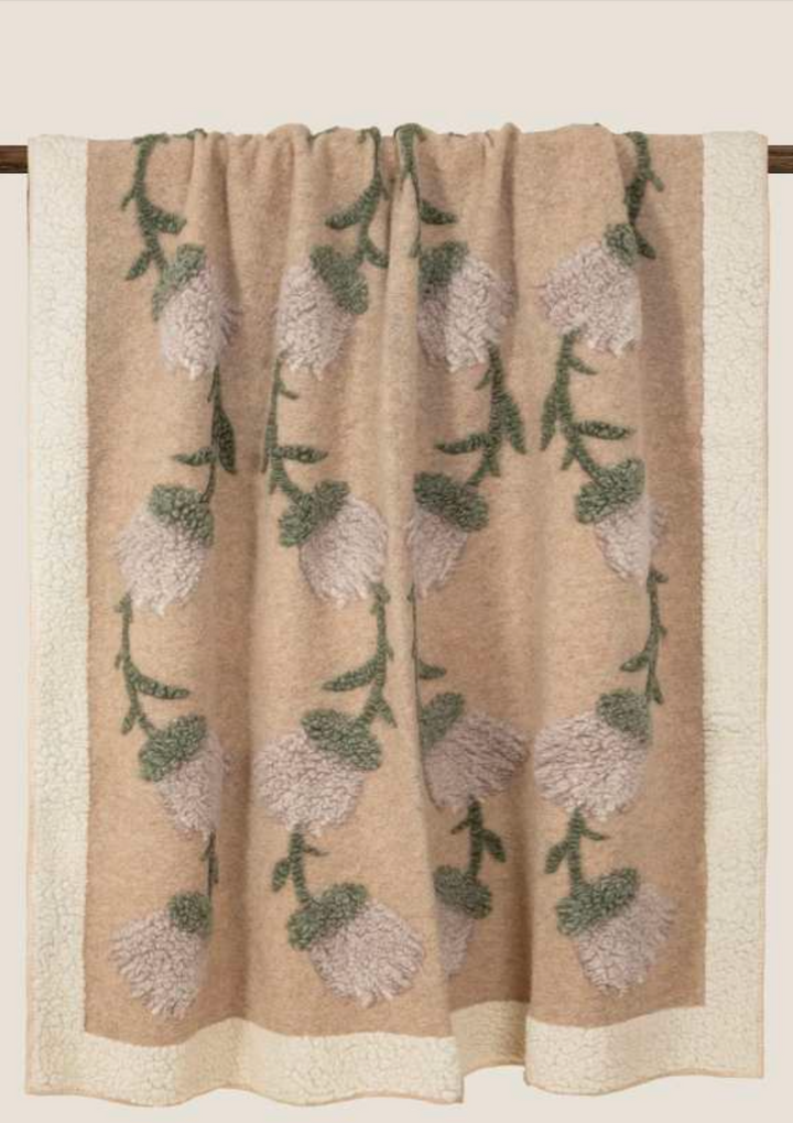 Fane White Boiled Wool 150x190