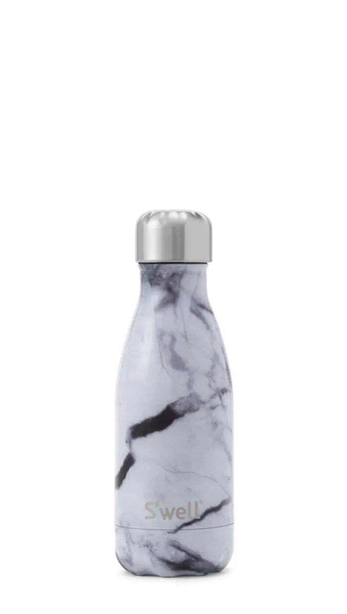 White Marble 9oz Bottle