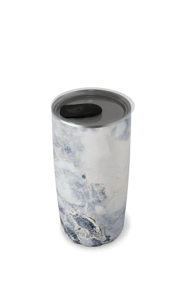 Blue Granite Tumbler With Lid 18oz