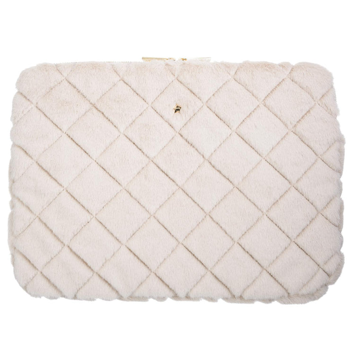 Faux Fur Quilted Mac Cover