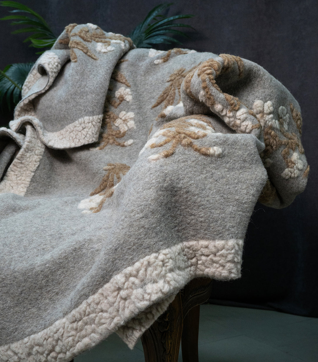Happy Deer Boiled Wool 150x190