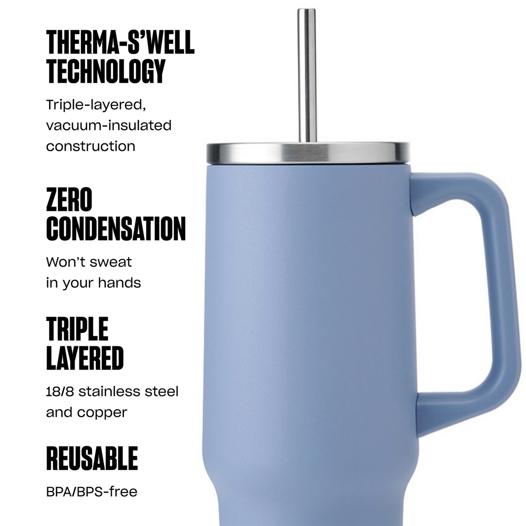 Hydrangea Blue Tumbler XL 30oz