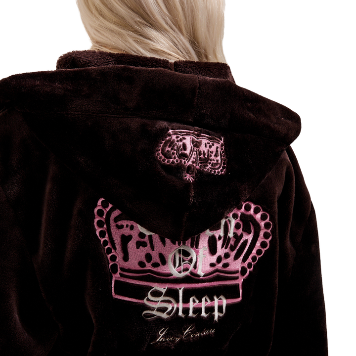 Crown Plush Hooded Robe