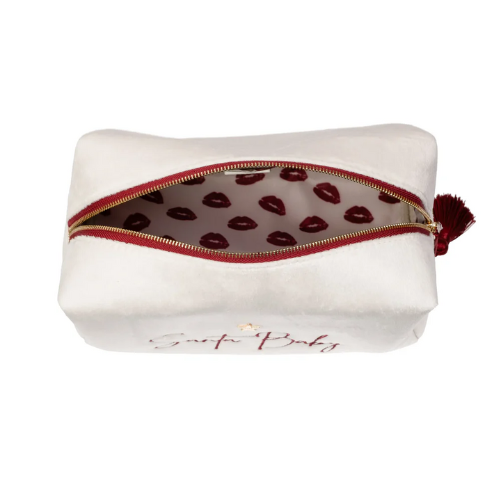 Velvet Square Make-Up Pouch Large