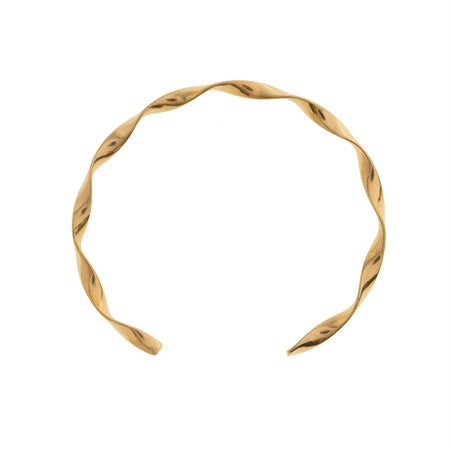 Juniper Wavy Twisted Bangle Bracelet Stainless Steel