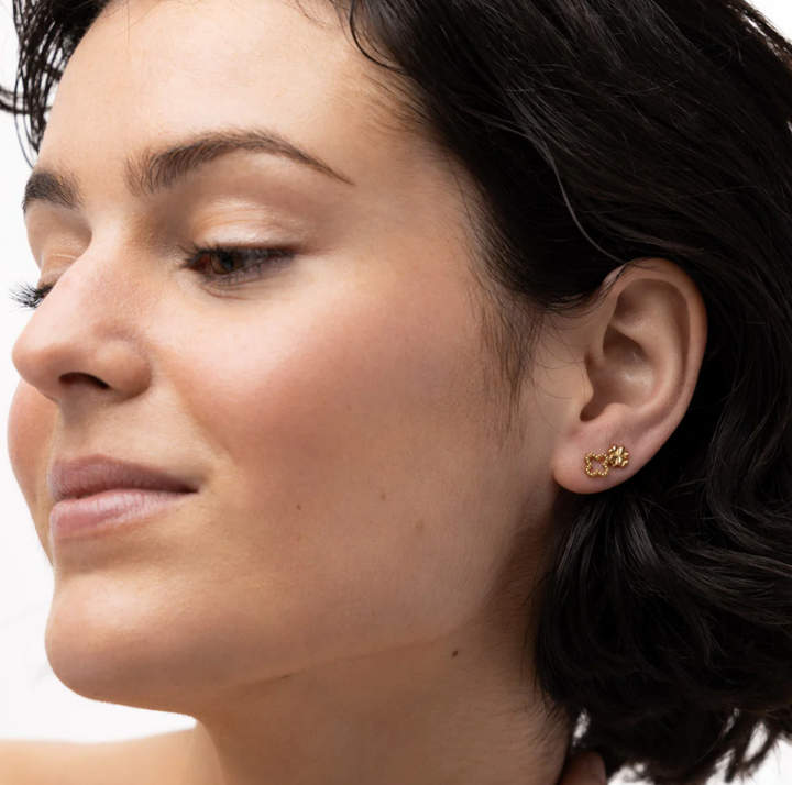 Irma Clover Stud Earrings Stainless Steel