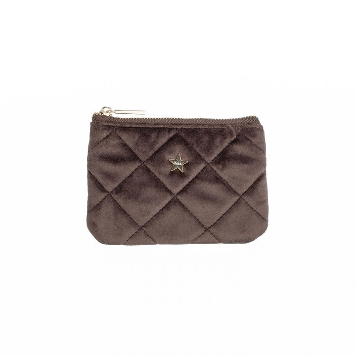 Velvet Quilted Mini Pouch