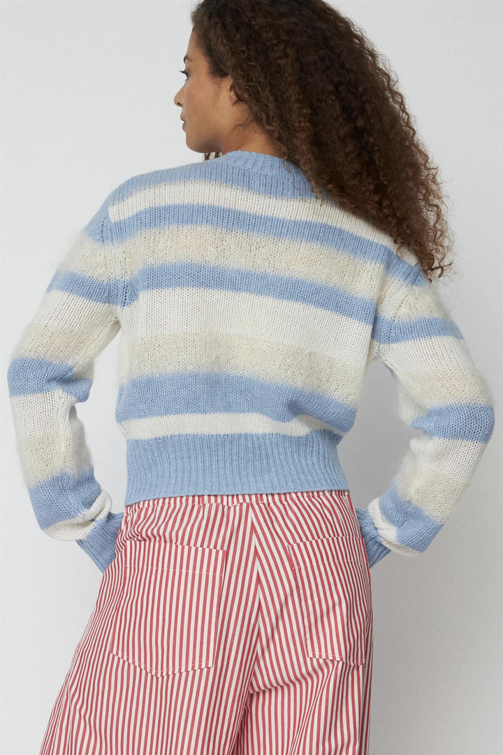 Striped Mohair Cardigan