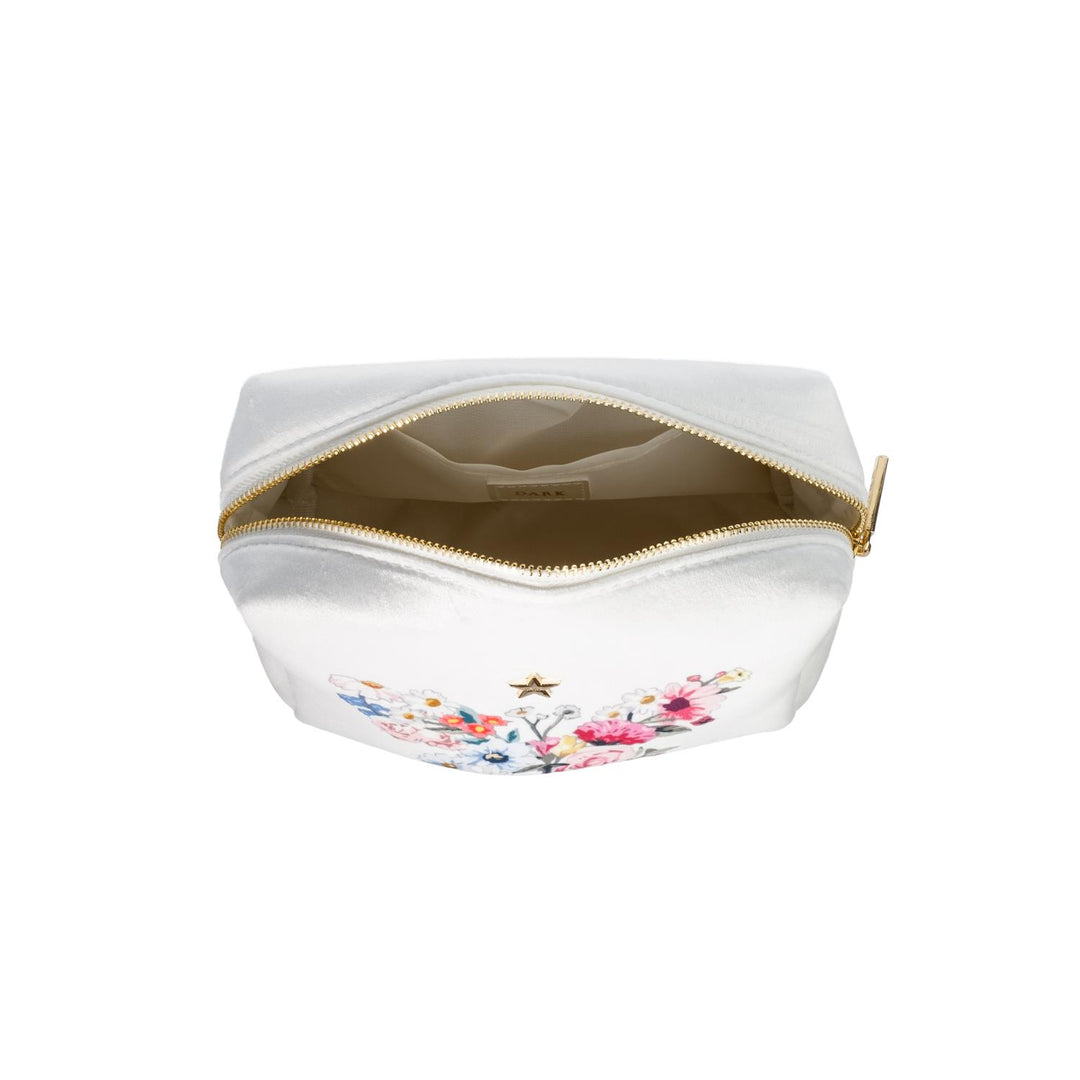Velvet Square Make-Up Pouch Small